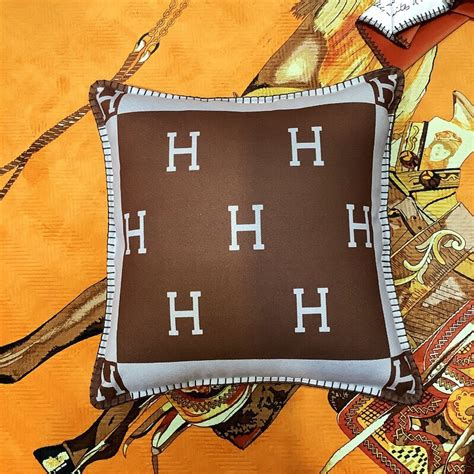 hermes throw pillows replica|vintage Hermes pillow.